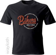 T-Shirt Bikers Harley Power -black by Wayloth